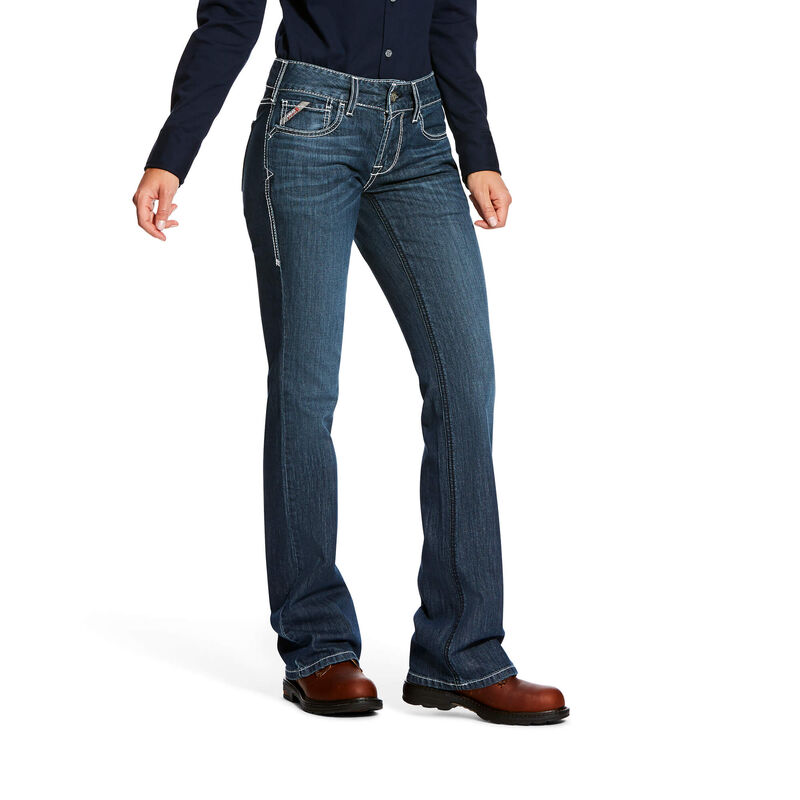 Ariat Jeans Damen - Fr Stretch Duralight Ella DunkelBlau ( OBNCI-0845 )